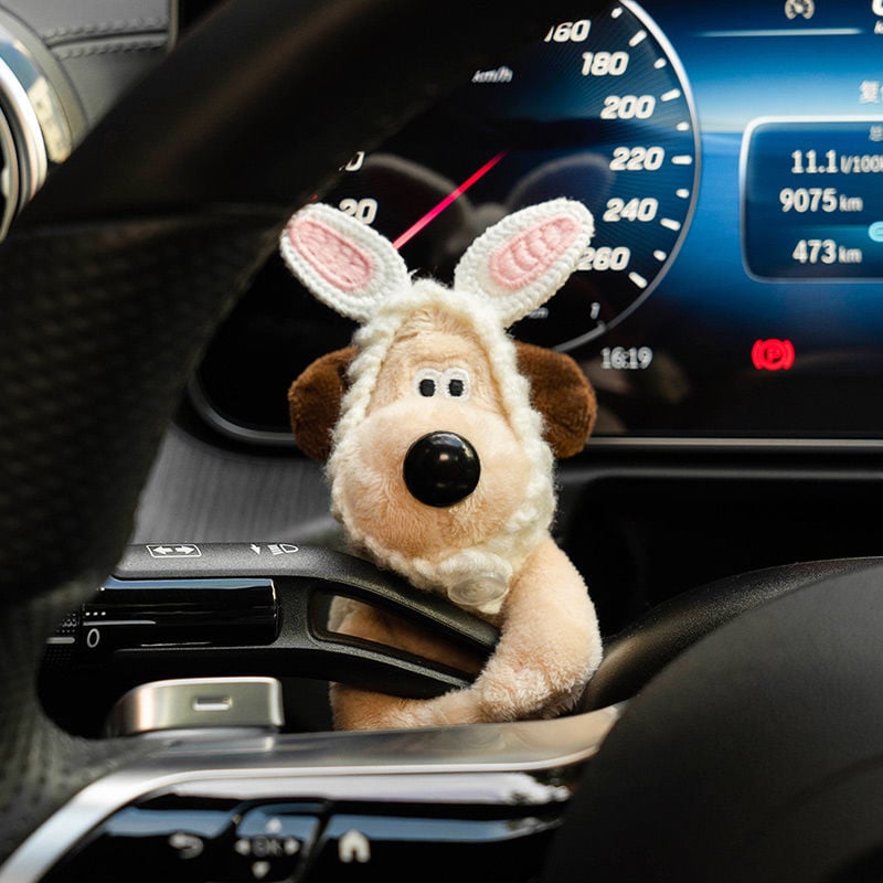 Charmante Hundeschüssel für Auto-Dekoration