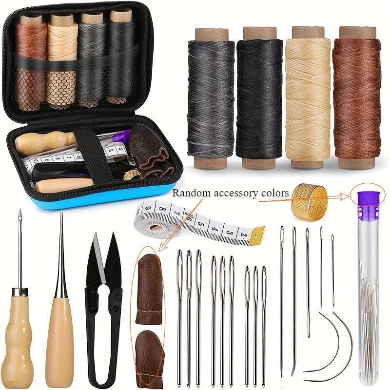 Creative Leather Sewing Kit | Includes large needle and durable thread