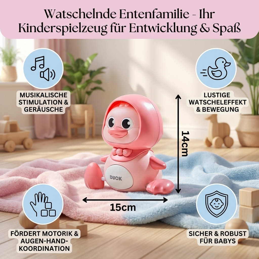 Watschelnde Entenfamilie Spielzeug für Kinder