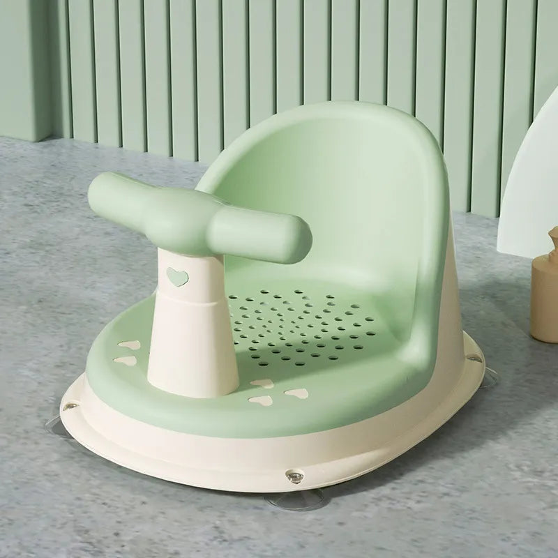 Baby Badesitz mit Griff – Rutschfester und drehbarer Wannensitz