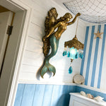 Elegante Wandlampe mit Meerjungfrauendesign