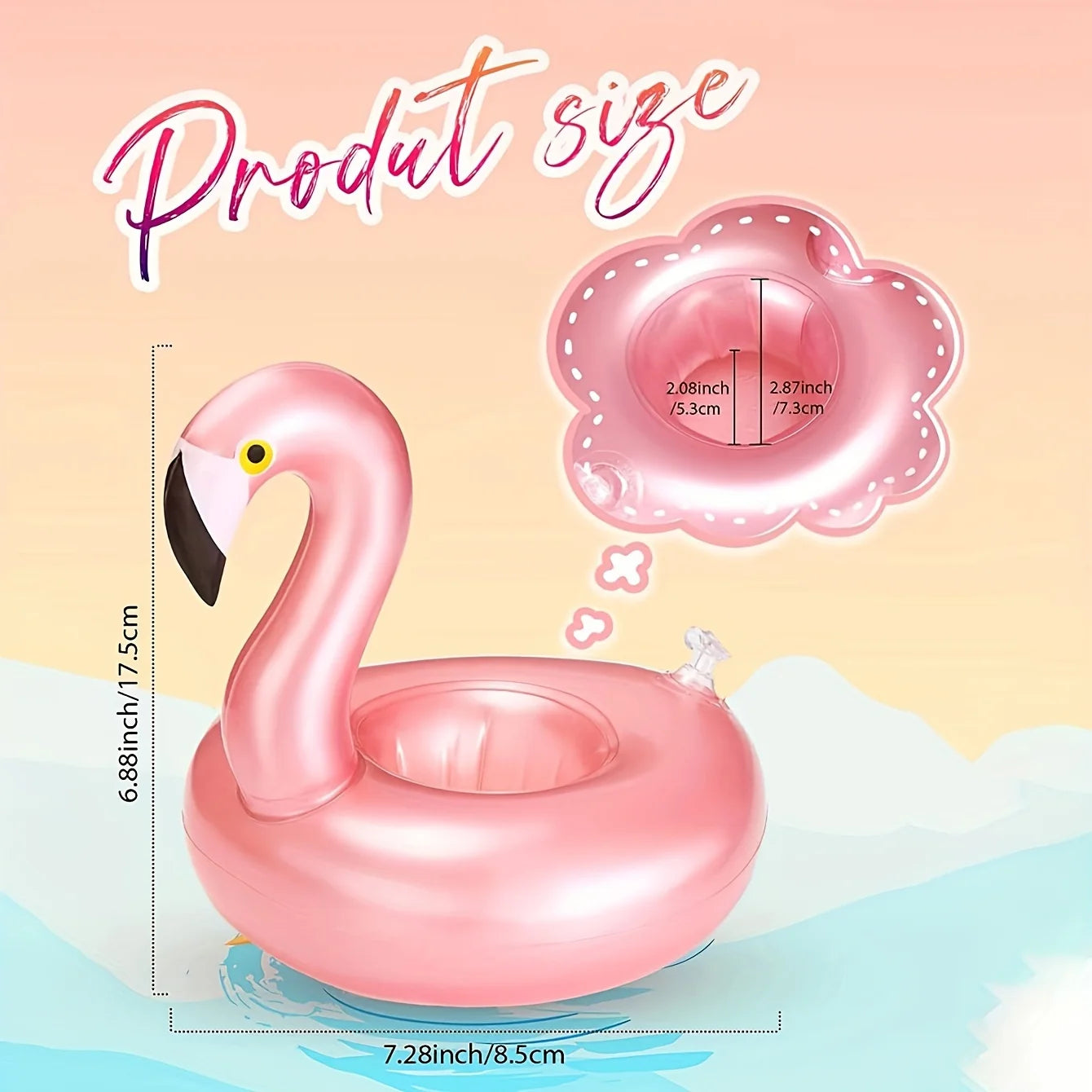 Floating Flamingo Drink Holder - Perfect Pool Companion