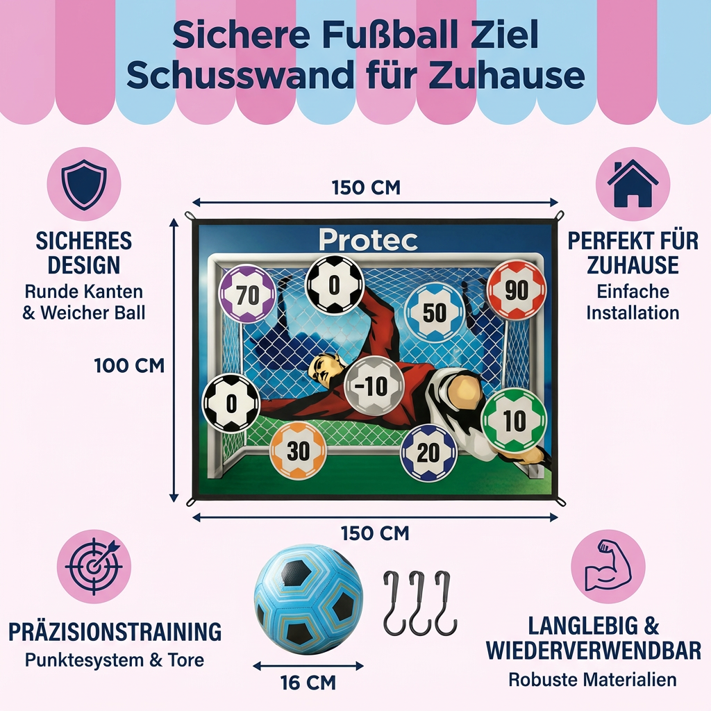 Schusswand für sicheres Fußballtraining im eigenen Garten