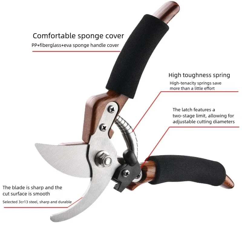 GartenProfi Premium Garden Shears 20.5 cm | Ergonomic & Sharp | Perfect for Plants, Flowers & Fruit
