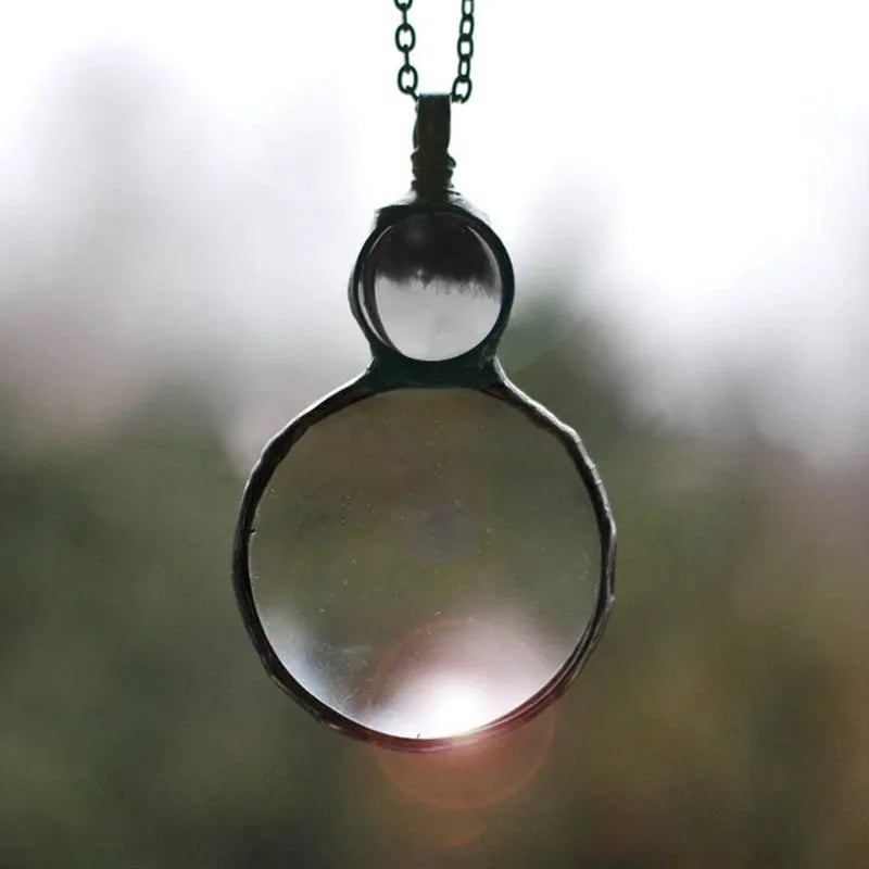 Magniflex | Halskette mit Vergrößerungsglas-Anhänger