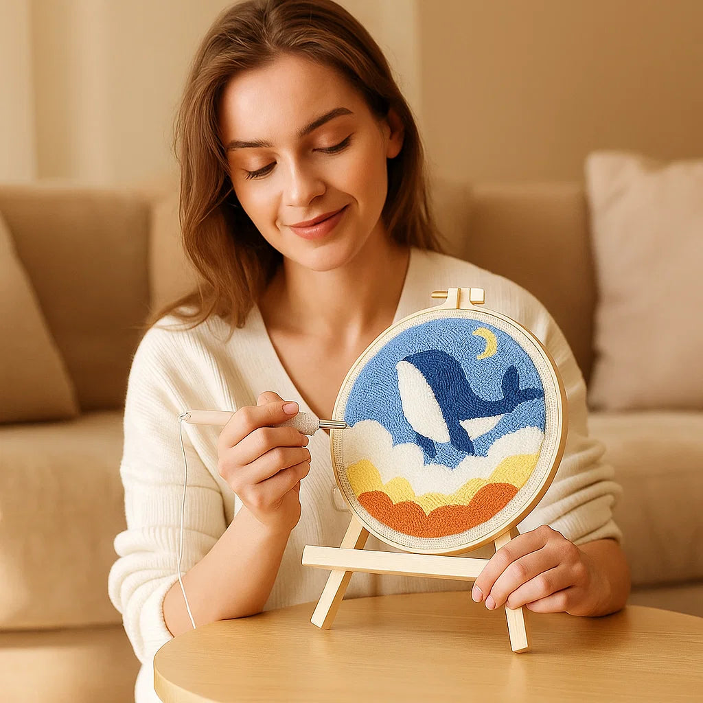Calming Embroidery Kit for a Creative Break