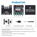 Vielseitiger 2.1 Kanal Bluetooth Audioverstärker