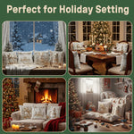 Festive Magic: 3D Christmas Decoration Covers Set (4 Pieces)