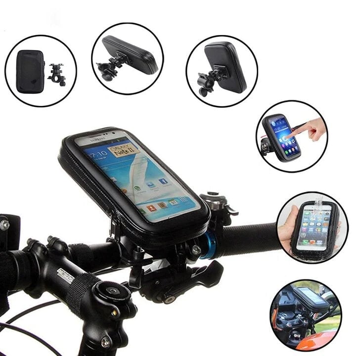 Wasserdichter Handyhalter mit USB und 15W kabellosem Laden für Fahrrad und E-Bike
