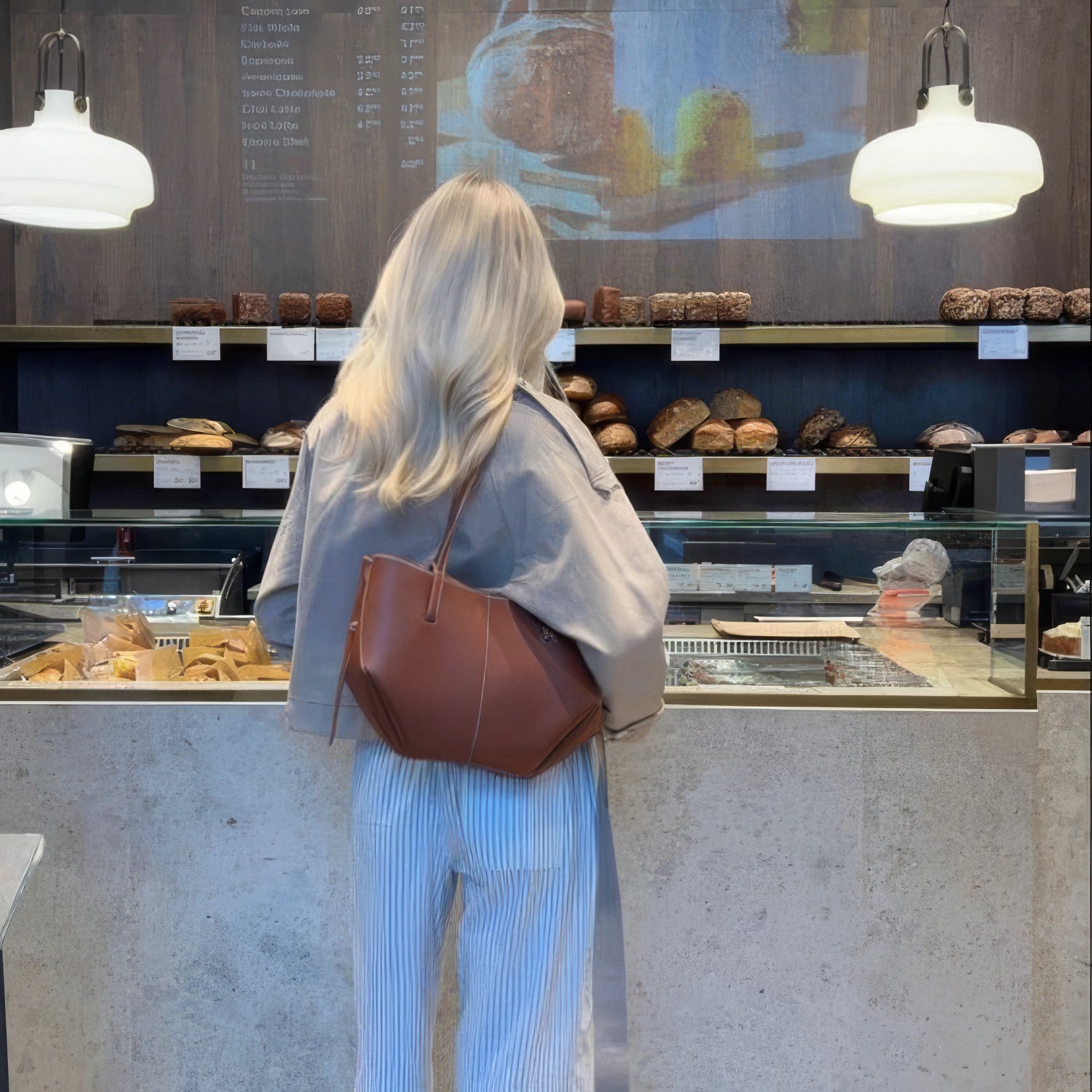 Elegant shoulder bag with generous storage space