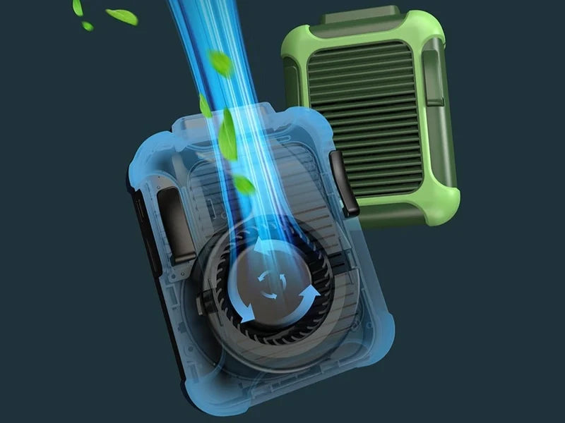 Stylish Portable Fan – Quiet, Rechargeable, and Elegant