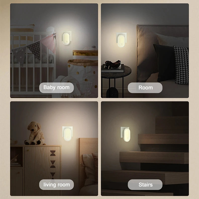 Smart LED Night Light with Dimming Function and Sensor