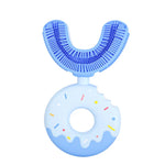Baby Zahnbürste in U-Form – Silikon Zahnpflege im Donut Design