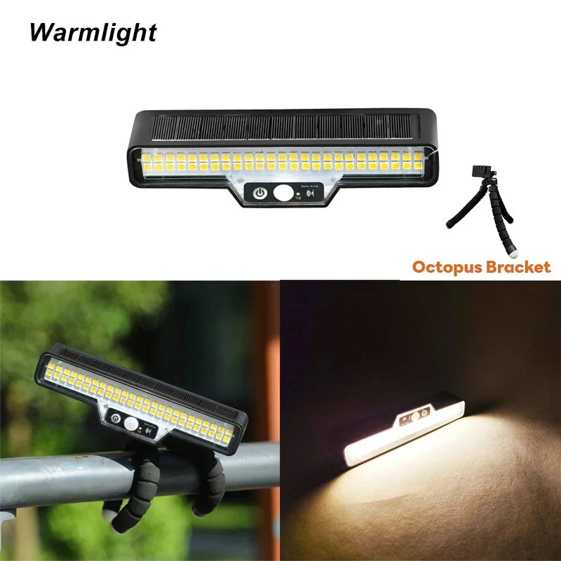 Solar LED Motion Sensor with Flexible Arm | IP44 Waterproof | Ideal for Garden & Camping