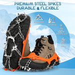 Grippy winter spikes for secure grip on ice and snow