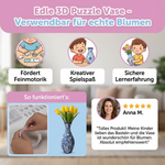 Elegante 3D Puzzle Blumentopf – Für frische Blumen geeignet