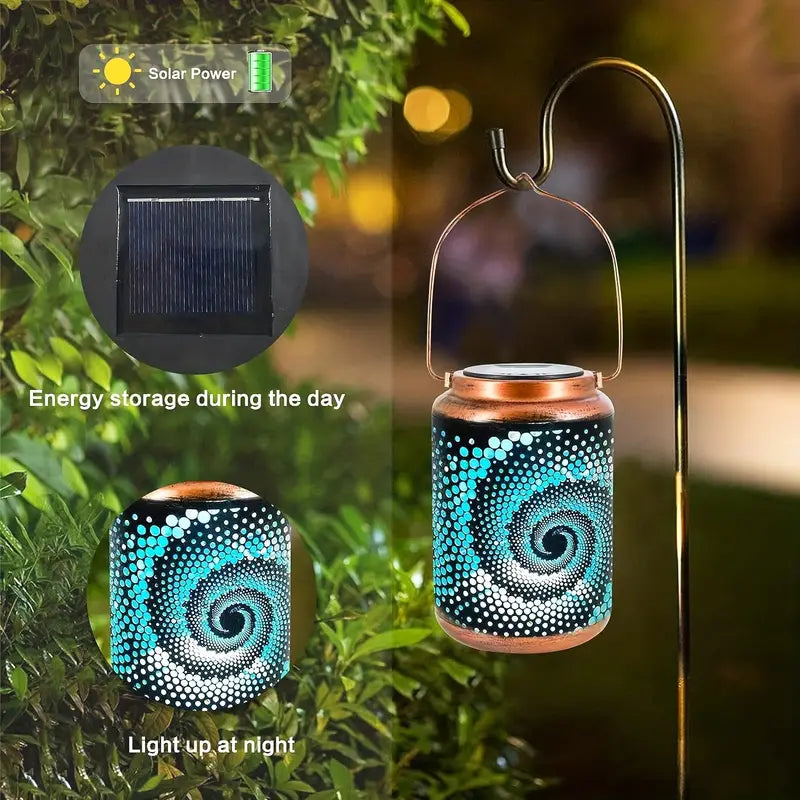 Stimmungsvolle Gartenleuchte – Kunstvolles Lichtmuster für den Außenbereich