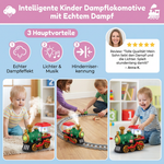 Smart Dampflokomotive für Kinder mit echtem Dampf