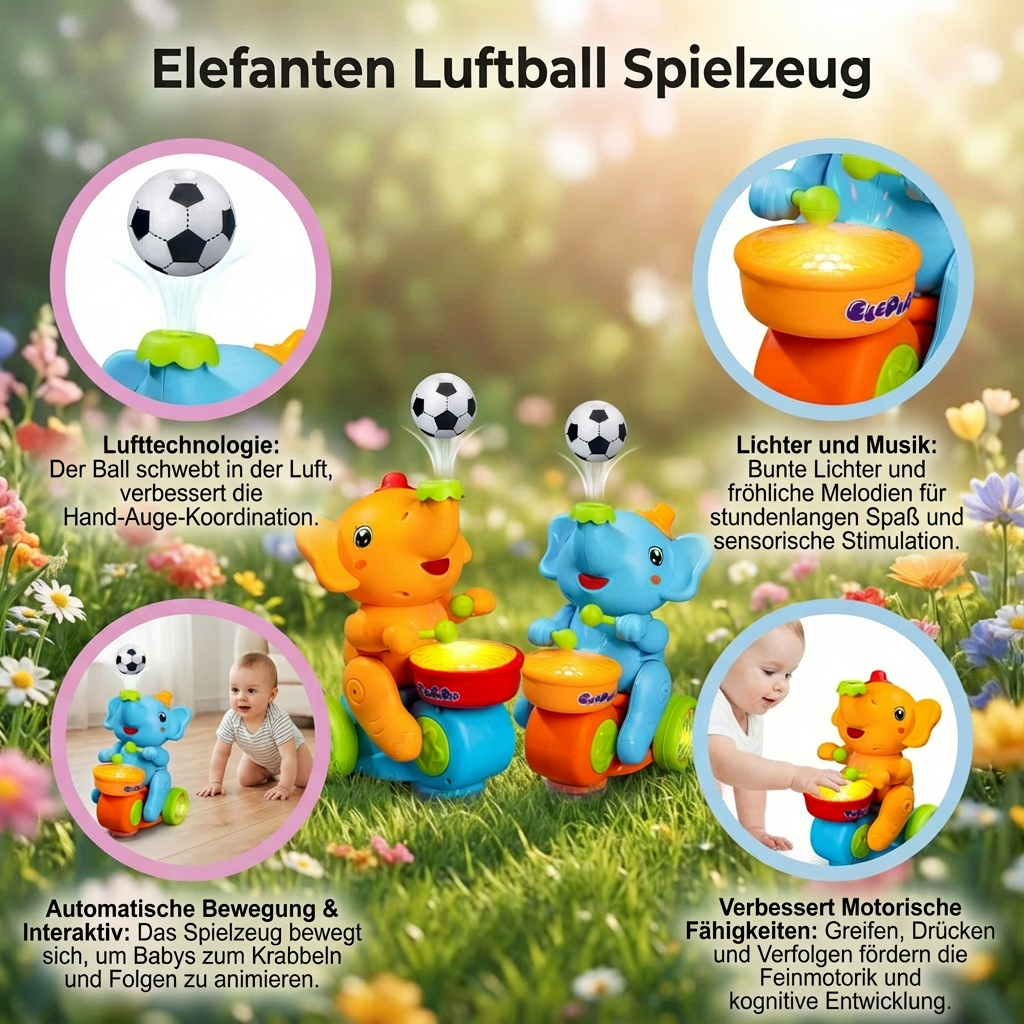 Luftballonspielzeug in Elefantenform