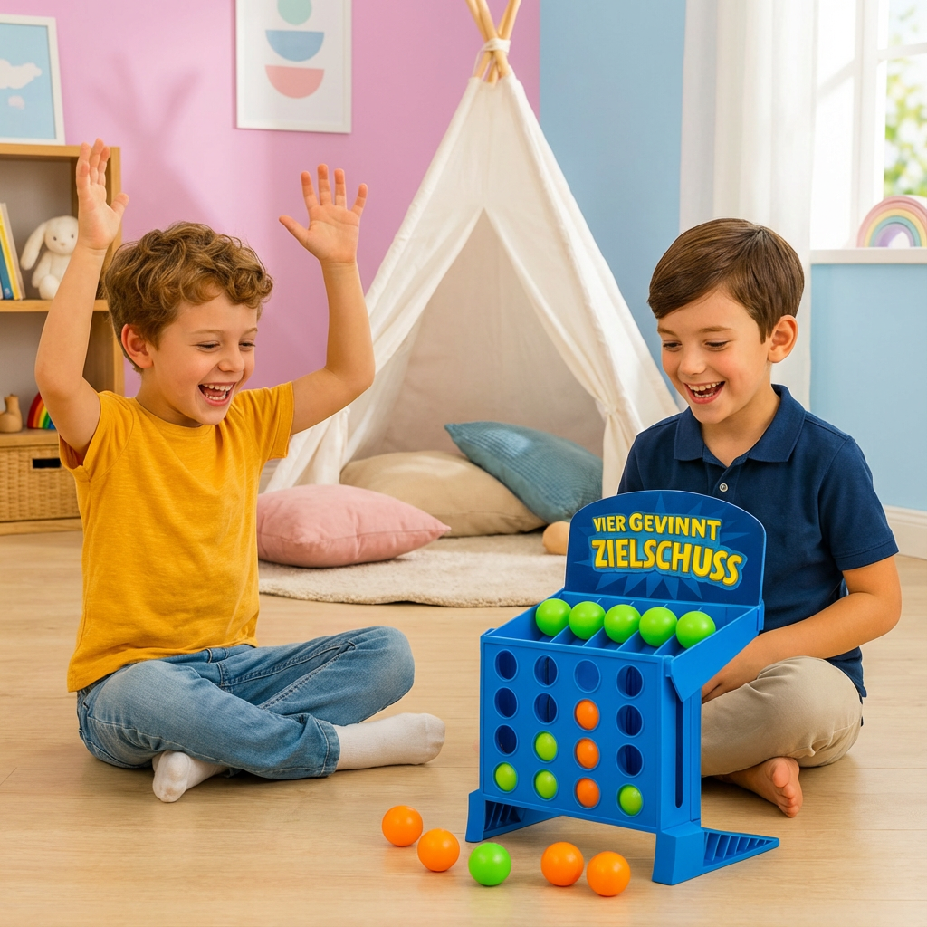 Zielschuss Spiel für Vier Gewinnt