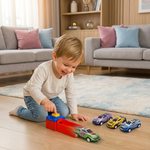 Rennspiel Set mit Auto Katapult