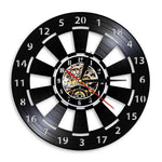 Vintage Wanduhr mit Dartboard und DartGlow Design