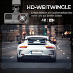 Dashcam für umfassende Sicherheit: Front-, Rück- und Innenansicht