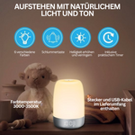 Natürliches Aufwachlicht mit Klangtherapie
