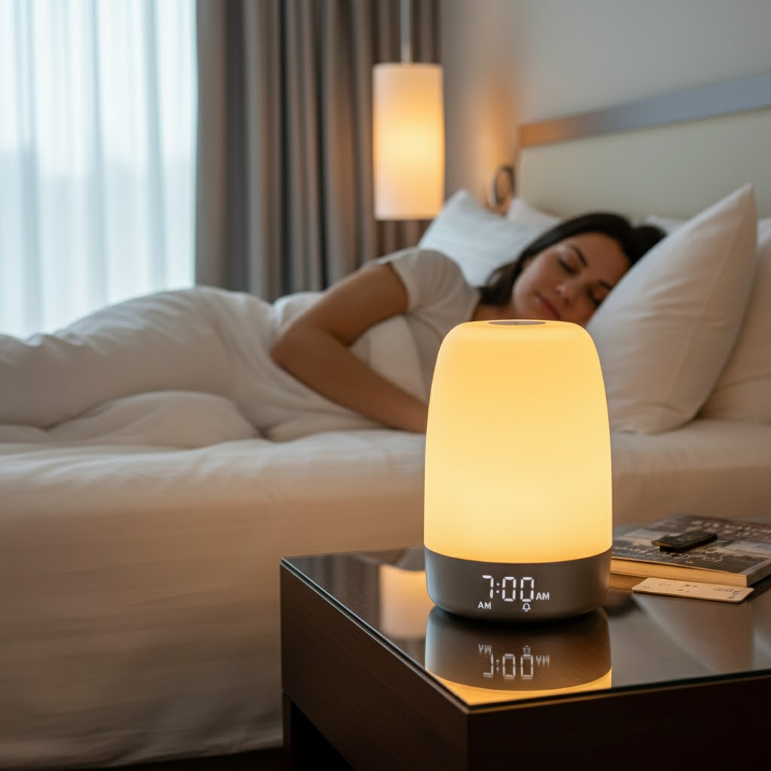 Natürliches Aufwachlicht mit Klangtherapie