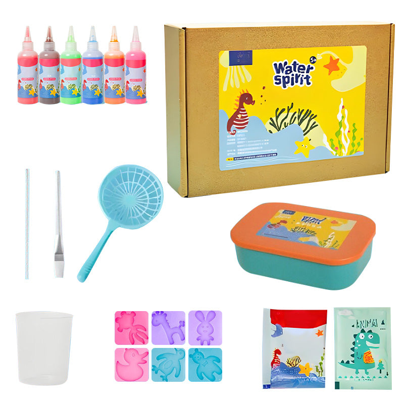 Bunte 3D Wasserperlen Bastelset – Kreativer Spaß für Kinder