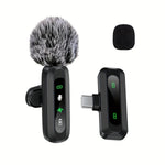 Drahtloses Clip-Mikrofon mit USB-C – Mikrofon für Smartphone und Tablet