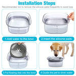 Praktische 2L Hundewasserflasche mit Sichtfenster | AquaPet