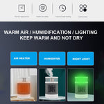 Kompakte 3-in-1 Heizlösung mit Befeuchter und Licht