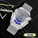 Elegante Herrenquarzarmbanduhr mit Diamantoberfläche