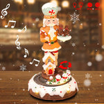 Christmas Nutcracker with LED Lights & Music | Rotating Train Figure | Handmade Christmas Tree Ornament