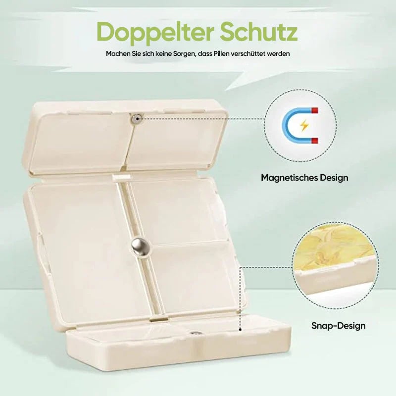 Kompakter Magnet-Pillendosierer | Tragbare, sichere Aufbewahrung