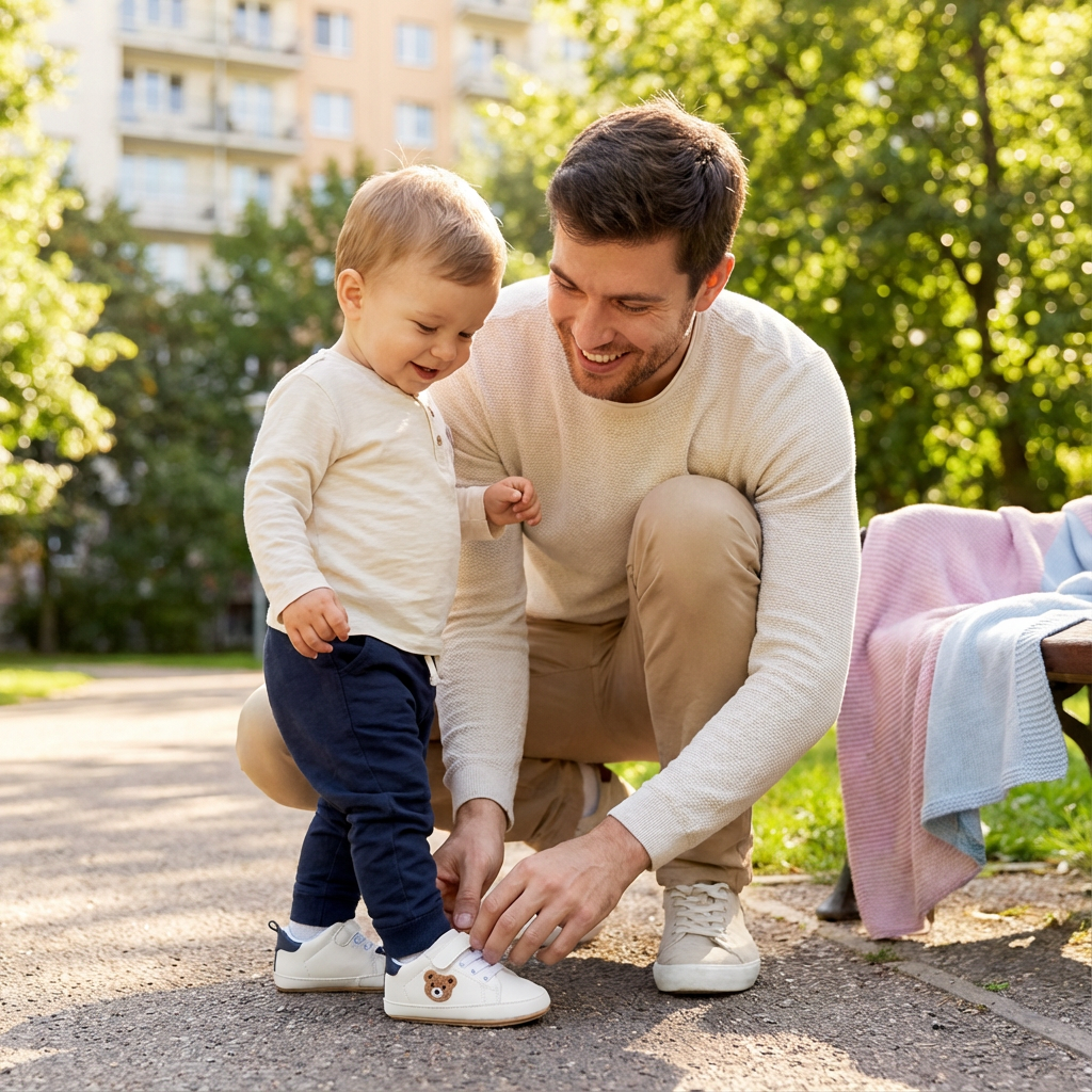 Niedliche Bärenschuhe für Kleinkinder