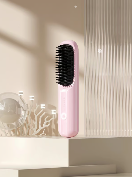 Glorious Hair – Cordless Straightening Brush for On the Go
