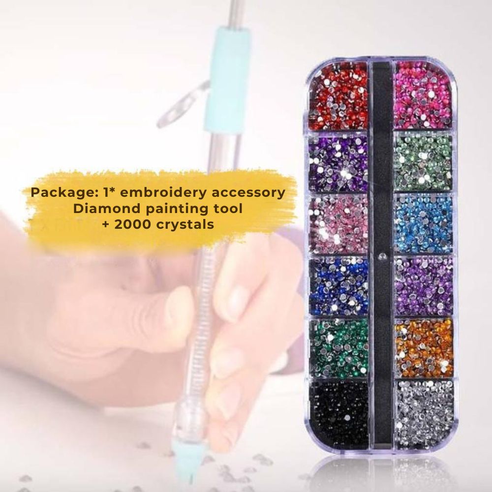 BlitzKristall – Effortlessly apply 70 glitter stones for creative projects