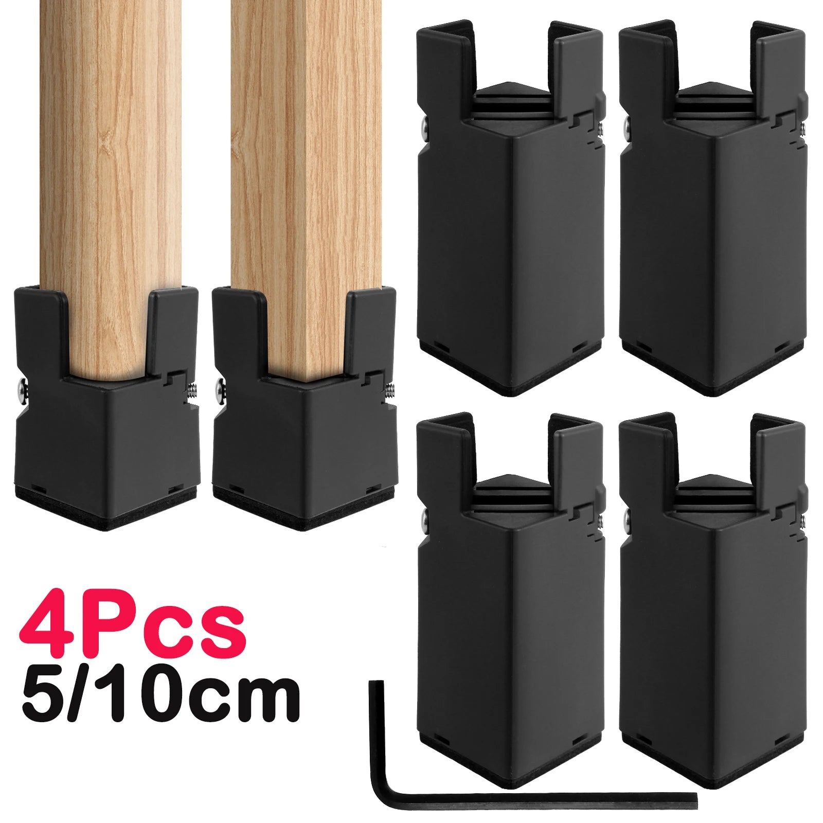 High-quality furniture legs with adjustable height for more comfort