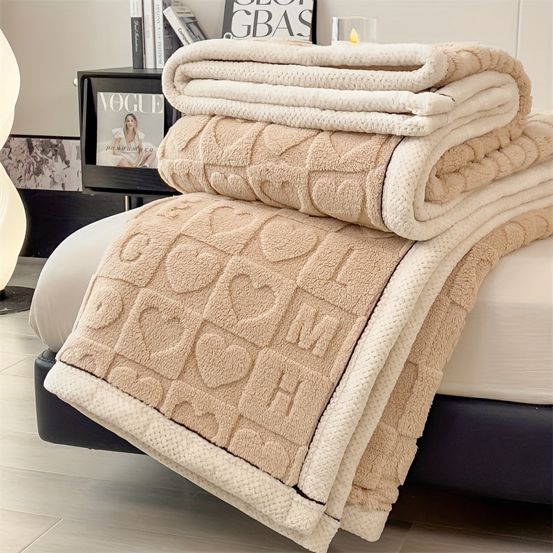Wohlfühl-Decke aus weichem Fleece mit umkehrbarem Design – Elegant und vielseitig
