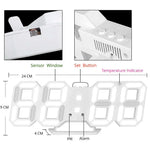 Modern 3D LED Wall Clock – Stylish Design with Dimmer Function
