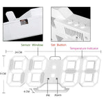 Moderne 3D LED Wanduhr – Stilvolles Design mit dimmbarer Beleuchtung