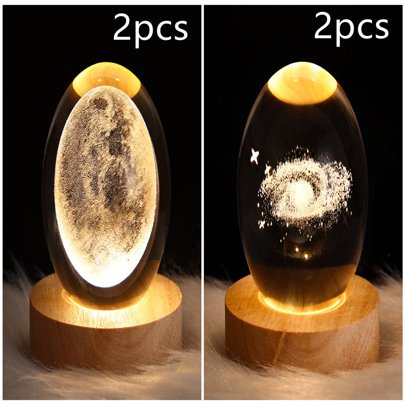 3D Kristalllicht mit LED für eine entspannte Atmosphäre