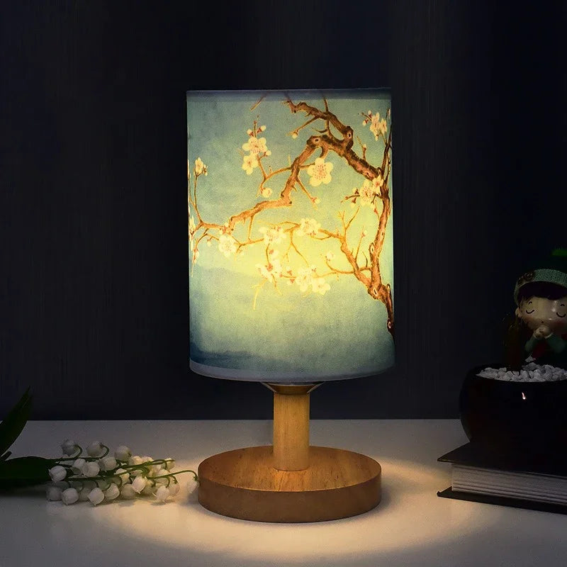 Elegante LED-Tischlampe im asiatischen Stil | Dimmbar | Warmweißes Licht