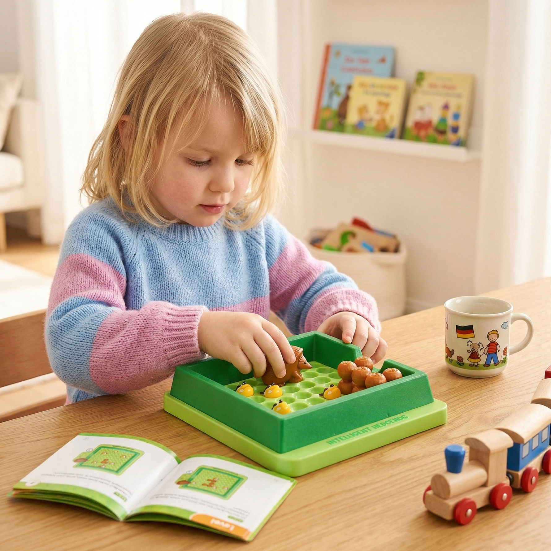 Pädagogisches Puzzle-Spiel für Kinder - Cleverer Igel
