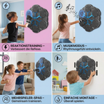 Interaktives Wand-Boxziel mit Licht und Sound – Bluetooth Musiktrainer