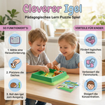 Pädagogisches Puzzle-Spiel für Kinder - Cleverer Igel
