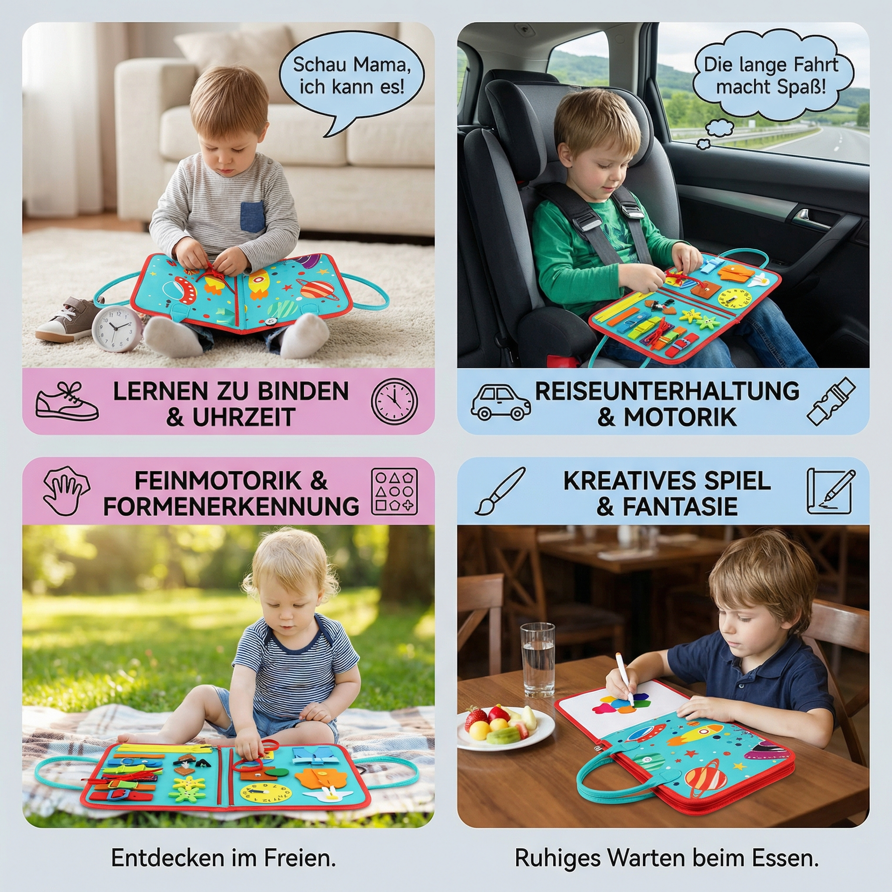 Spiel- und Lernbuch nach Montessori-Prinzipien