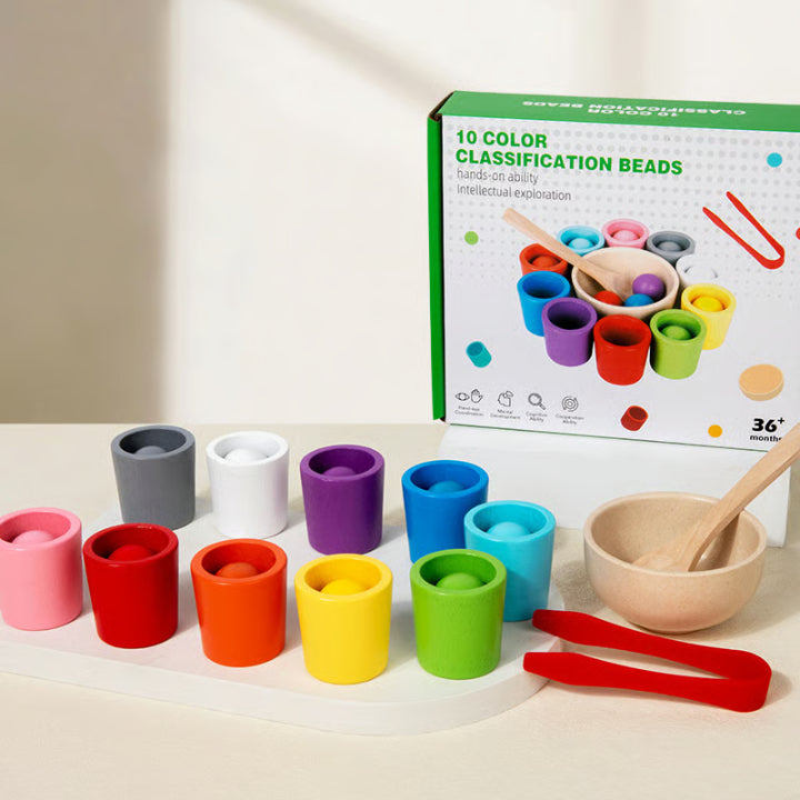 Entspannendes Holzfarbenspielset für Kinder